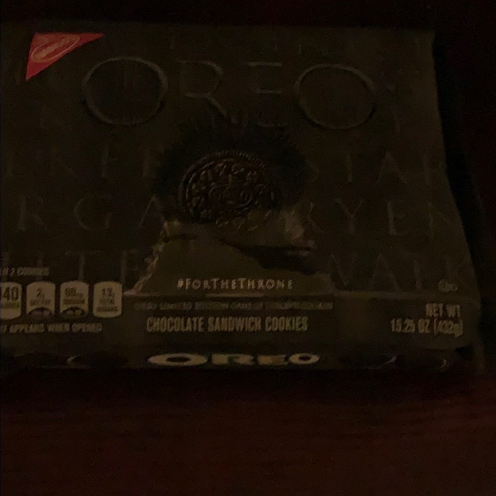 OREO cookies  FOR THE THRONE